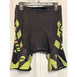 Sponeed Mens Cycling Shorts XL Padded MTB & Road Bike Short Pants Black & Green